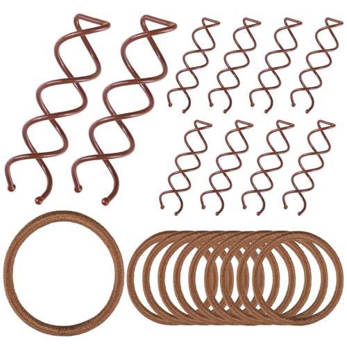 Teenitor 20Pcs Spiral Hair Pins, Spiral Bobby Pins, Twist Hair