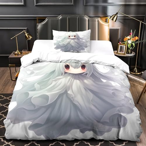 Housse de couette de qualité hôtelière parure de lit microfibre 3 pièces douce 135x200 - 3