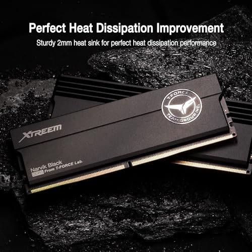 Image of TEAMGROUP T-Force XTREEM DDR5 Ram 32GB (2x16GB) 7200MHz PC5-57600 CL34 A-DIE Desktop Memory Module Ram for Intel XMP 3.0 & AMD Expo Compatible Black FFXD532G7200HC34ADC01