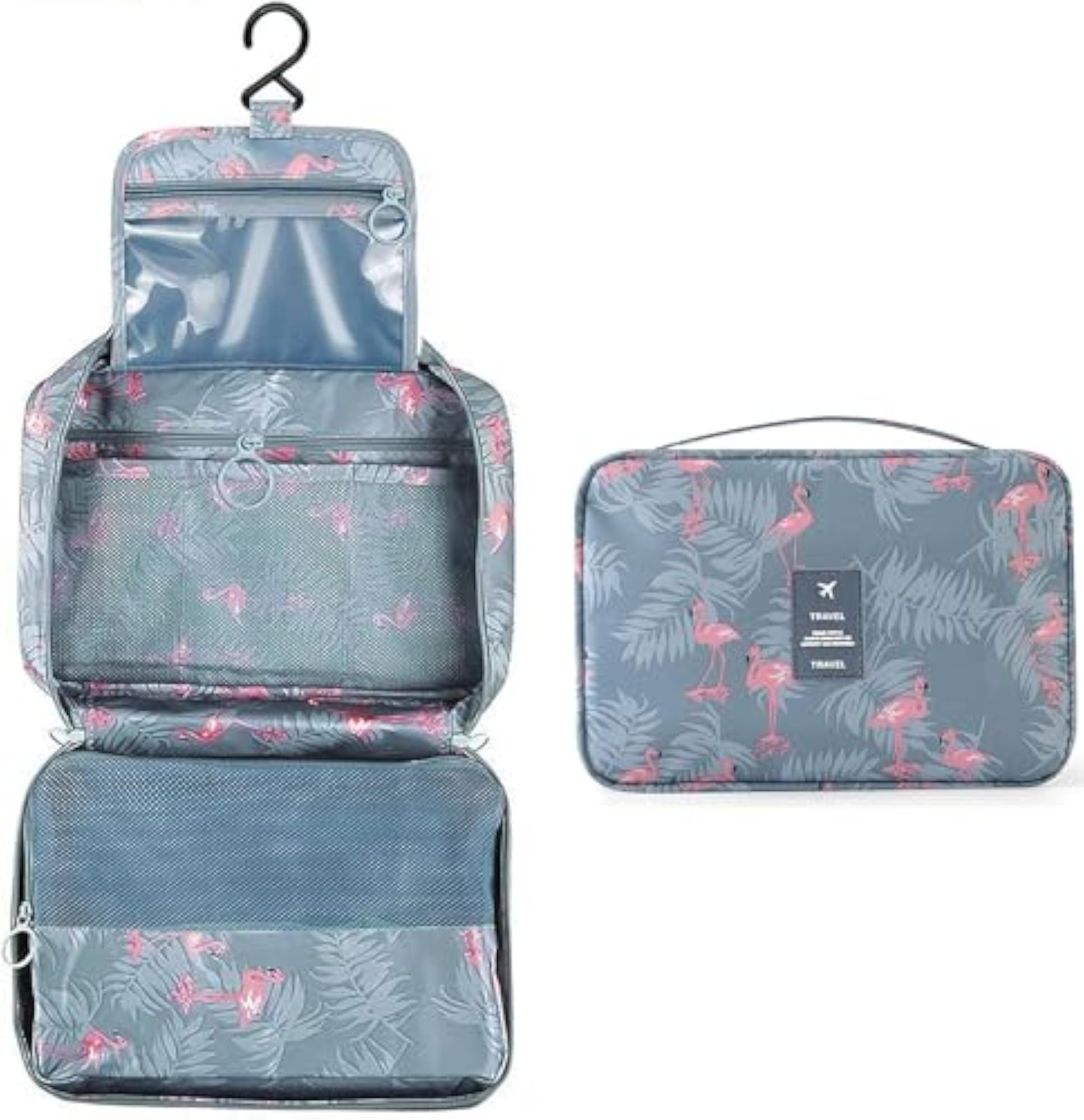 Cosmetic Makeup Pouch for Flamingo Make-up Carry Case Travel Kit
