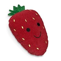 Petface Strawberry Plush Cat Toy Filled with Natural Catnip