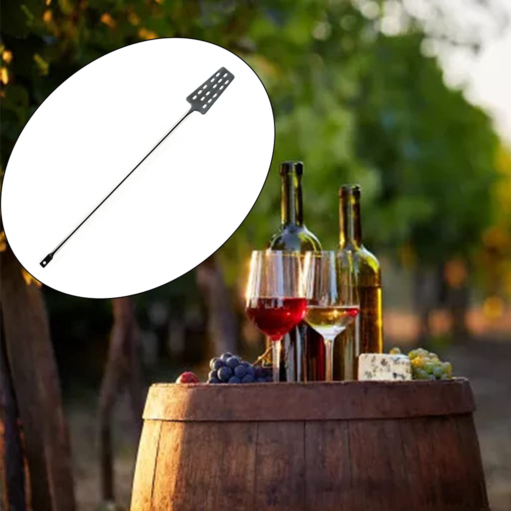 Paleta mezcladora de vino de acero inoxidable de 60,5 cm con 15 agujeros para cerveza y vino