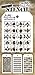 Tim Holtz - Nine Mini Layering Stencils - Numeric, Houndstooth, Rings, Honeycomb, Schoolhouse, Dot Fade, Tiles, Harlequin and Splotches - aka sets 7, 8 & 9
