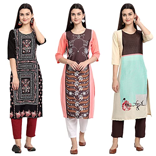 Image of Women's Crepe Straight Kurta