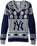 MLB Womens Big Logo V-Neck Sweater