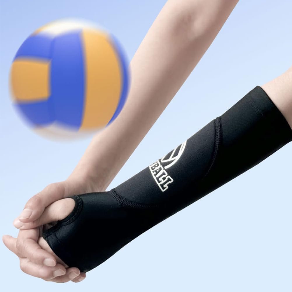 Manguitos Voleibol,Protector Antebrazo Voleibol Mujer,Mangas Volleyball,Manguitos Voleibol Niña,con Almohadillas Protectoras y Orificios para Pulgares para Golf Ciclismo y Baloncesto
