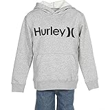 Hurley Big Boys' One and Only Surf Check Pullover Hoody - Dark Grey Heather - XL