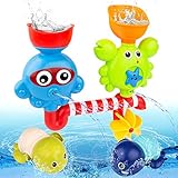 【Juguete Educativo para Niño】Juguetes para la bañera de colores brillantes que pueden llamar la atención de los niños fácilmente. Los niños en edad preescolar pueden practicar la identificación de los diferentes colores. Es un excelente juego de juguetes educativos para desarrollar su coordinación ojo-mano, habilidades motoras y fomentar el desarrollo mental.