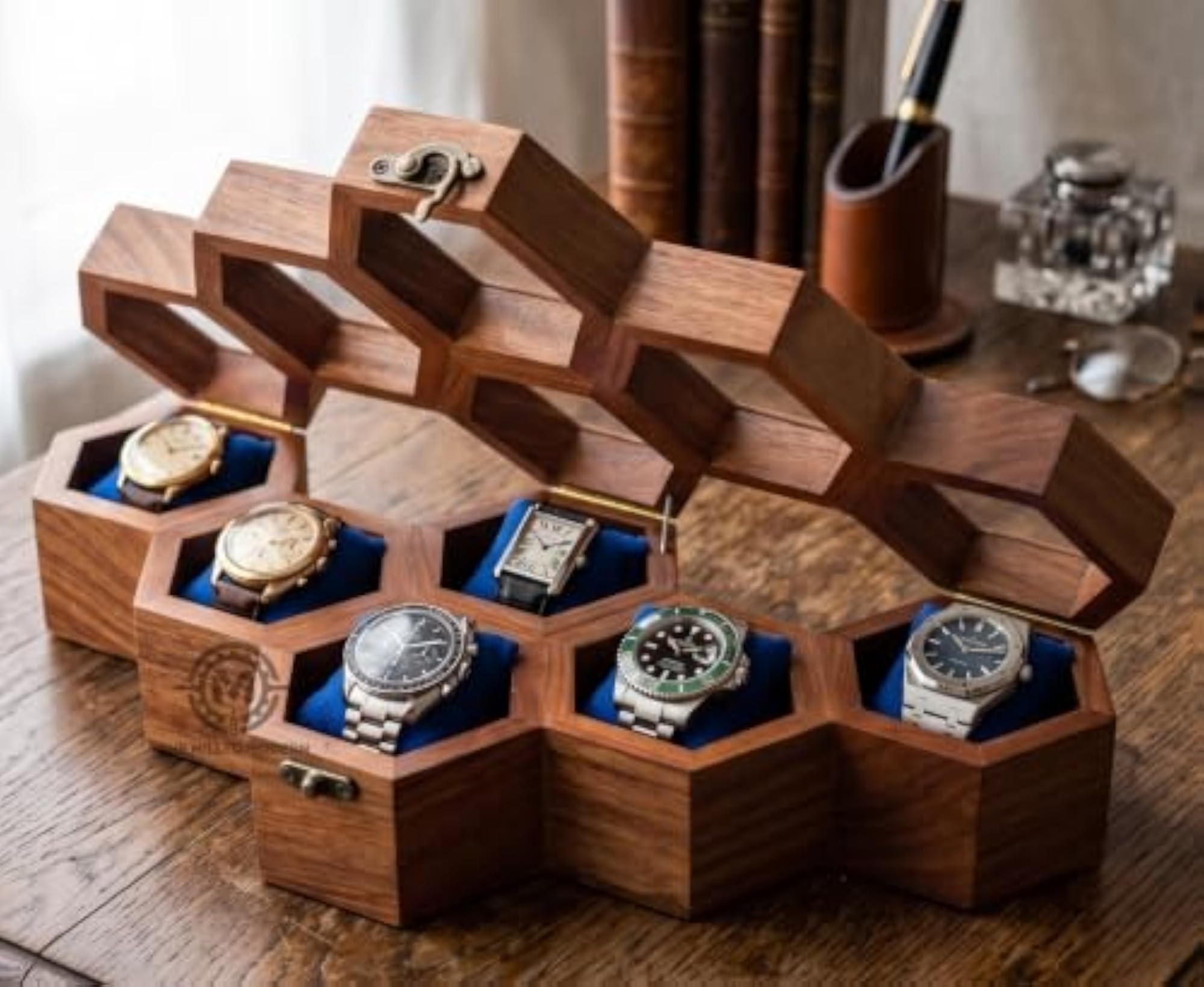 Luxury Honeycomb Watch Collector Box