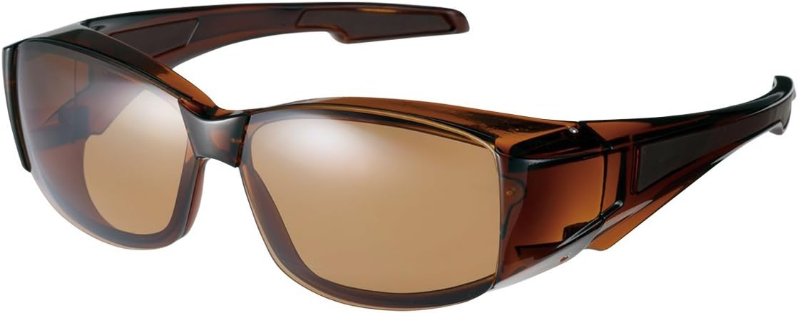 Amazon Swans スワンズ 偏光 サングラス メガネの上からかける オーバーグラス 偏光レンズモデル Og6 0065 Brcl ブラウンクリア Swans スワンズ スポーツサングラス