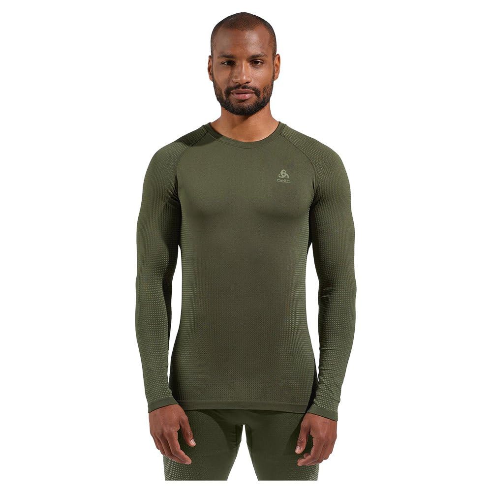 ODLOMen's Bl Top Crew Neck L/S Performance Warm Ec Undershirt