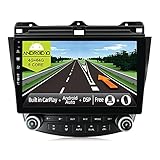 JOYX Android 10 Autoradio Passt für Honda Accord 7th (2002-2007) - 4G+64G - Eingebaut DSP/Carplay/Android Auto - Kamera MIC KOSTENLOS - Mit SWC WIFI BT5.0 4G DAB 360-Camera Fast-boot - 2 Din 10.1 Inch