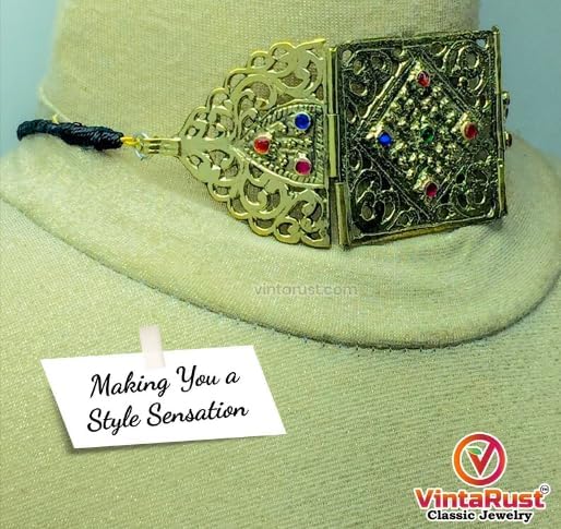 Handmade Ethnic Choker Necklace: Vintage Style Boho Jewelry
