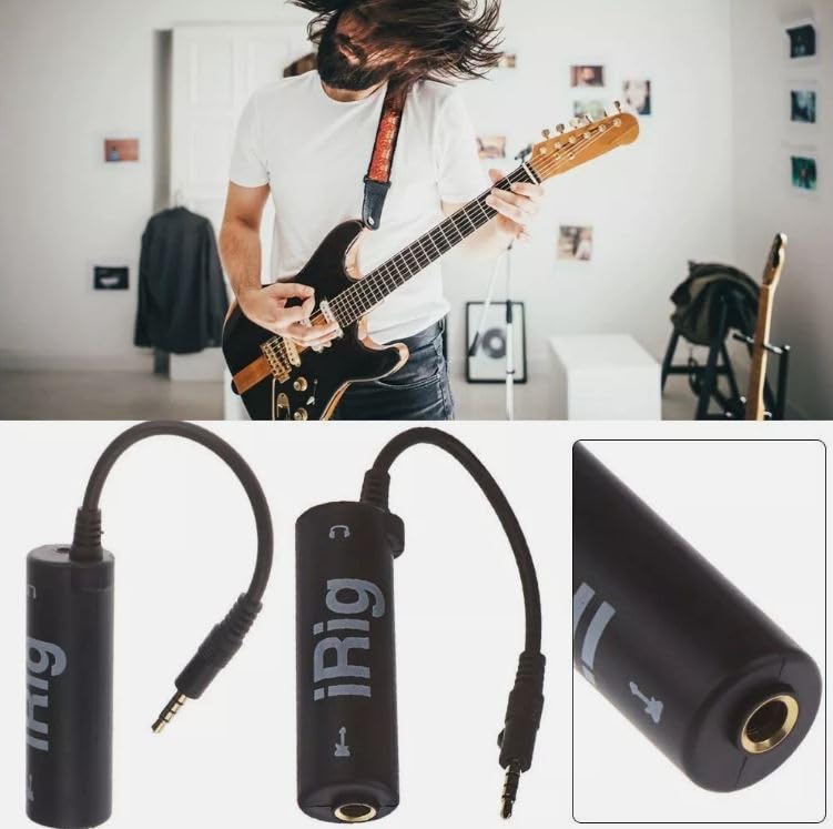 Whixant Guitar Interface I-rig Converter Replacement Guitar for Phone Guitar Audio Interface Guitar Tuner Guitar Line Converter Diameter 2cm, height 7cm - Image 8 thumbnail