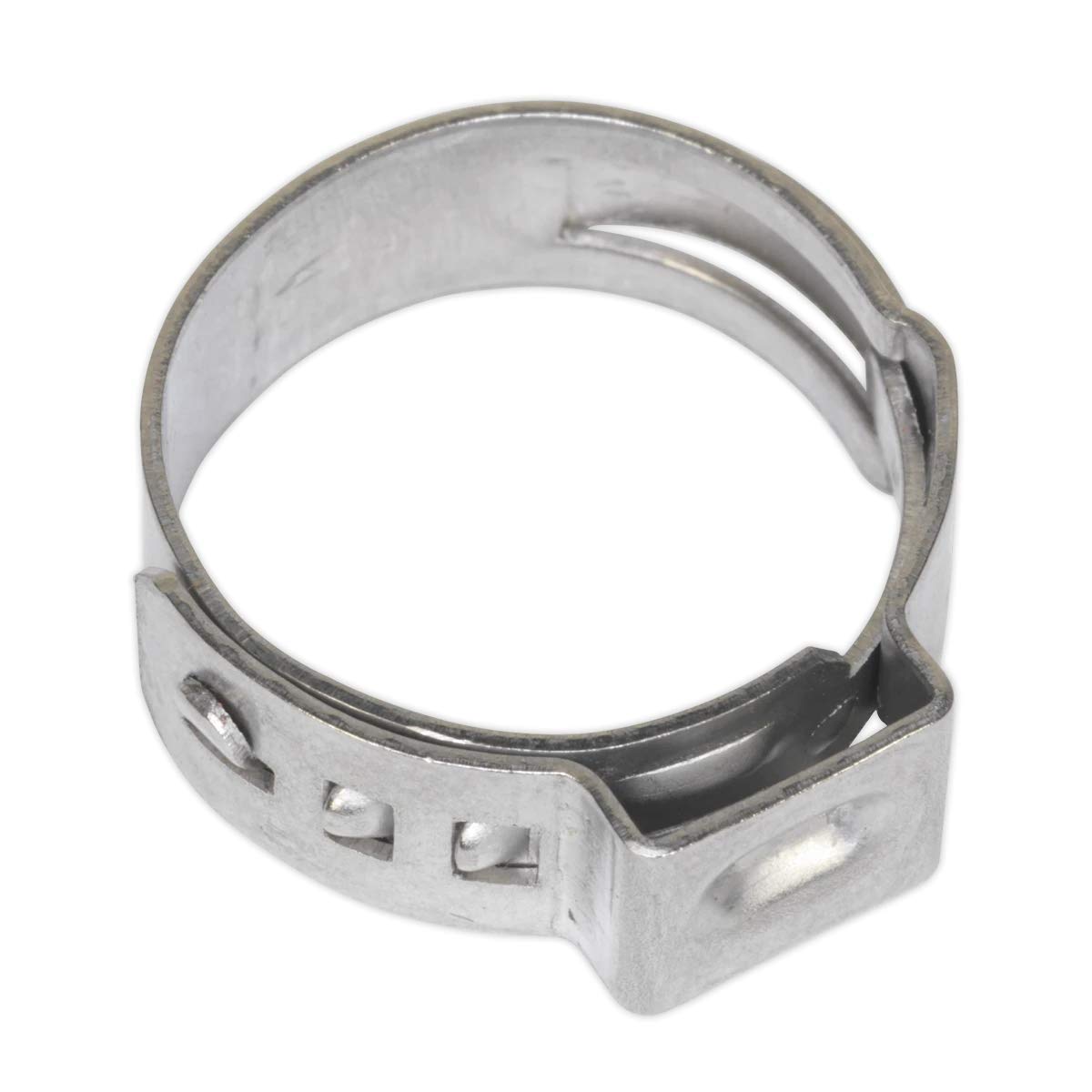 Sealey Silver Ocse1517 O-Clip Single Ear Ø15.3-18.5Mm Pack Of 25