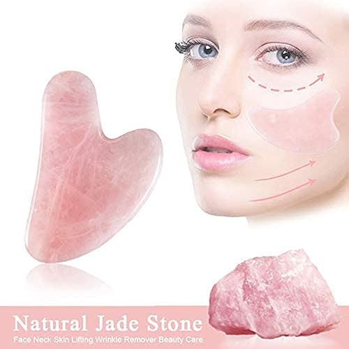 Miniatura 6 de Yult Gua Sha Stone, masaje QuaSha con piedra de jade, herramienta de raspado de masaje de acupuntura hecha de herramienta de drenaje linfático de