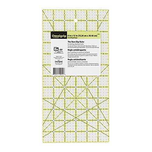 PrymOmnigrip 610210 Non-Slip Ruler 6 x 12 Inch