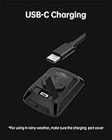 Vista 3 de XOSS G Gen2 GPS - Computadora inalámbrica para bicicleta con cubierta (negra), Bluetooth IPX7 impermeable, velocímetro de bicicleta recargable