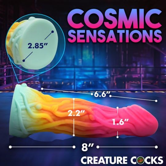 CREATURE COCKS Shape Shifter Alien Dildo for Men, Women & Couples. Firm and Flexible, Strong Suction Base, Fantasy Dildo, Unique Texture. Premium Phthalate-Free & Body-Safe Silicone. 1 Piece, Pink
