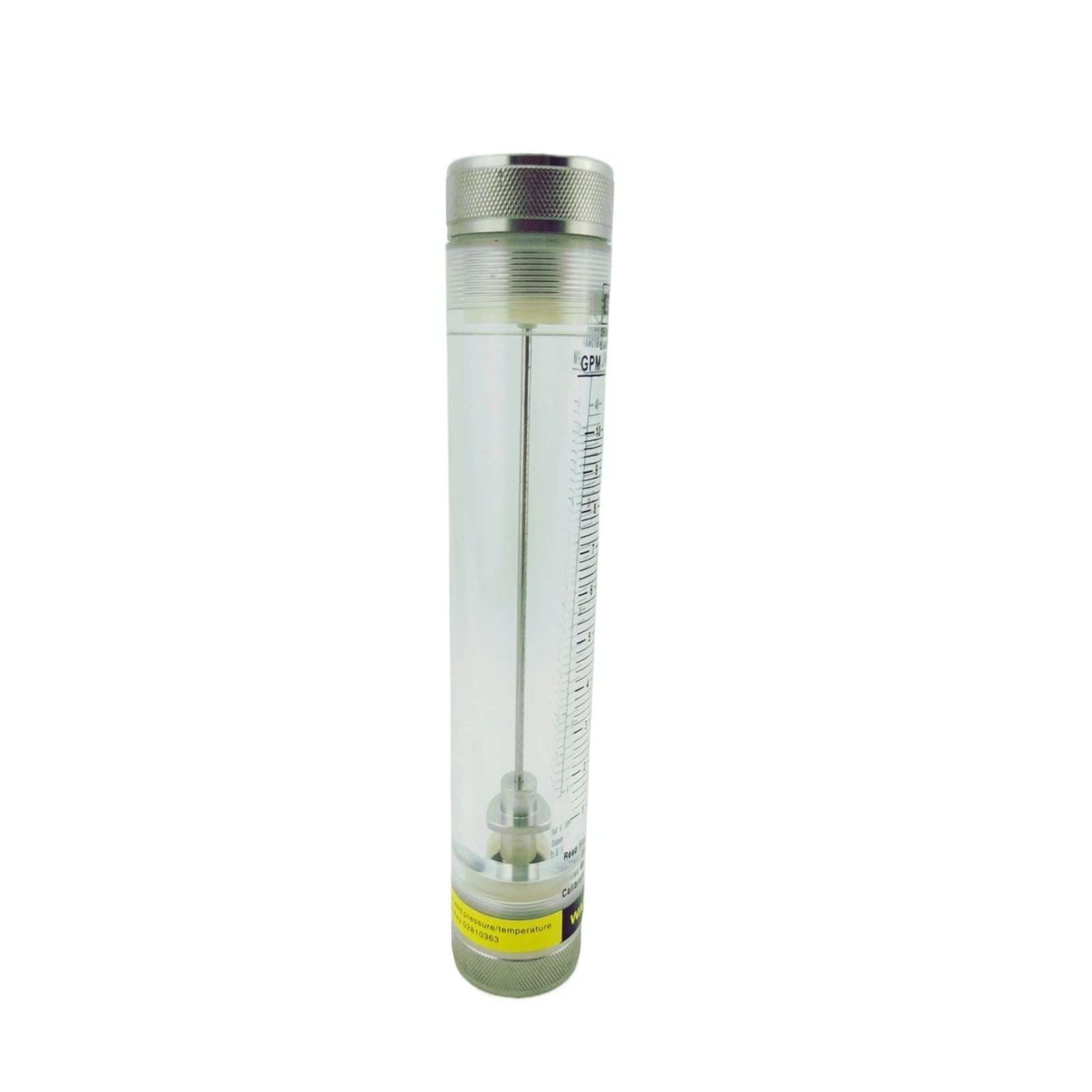 LZM-50G Rotámetro flotante de acrílico y acero inoxidable, caudalímetro de tubería de 2 "BSP con accesorio de acero inoxidable(60-200GPM 150-750LPM)
