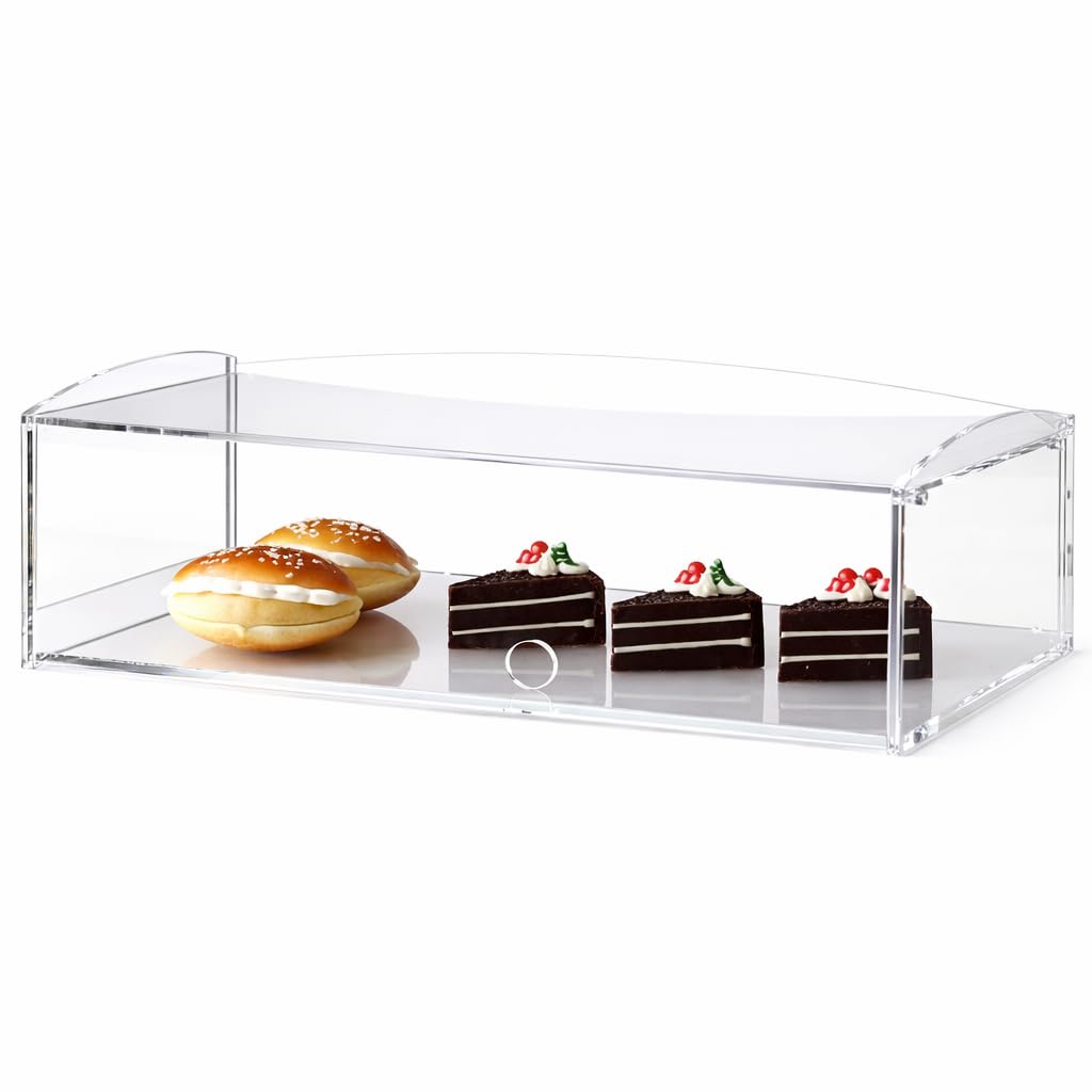 Acrylic Bakery Pastry Display Case Stand Cabinet Cakes Donuts Cupcakes Pastries (1 - TIER)