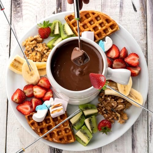 Foto von 12 Stück Fonduegabeln Edelstahl, 24 cm Fondue Gabeln Set