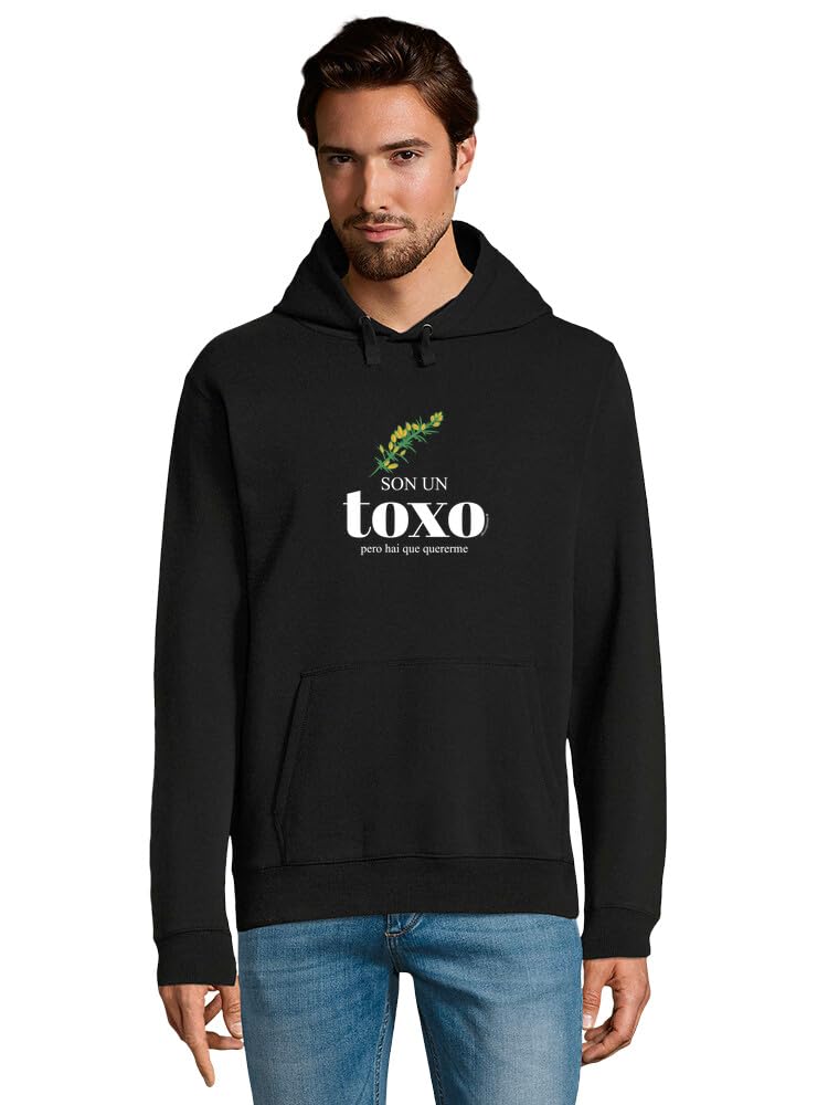 latostadora Sudadera con Capucha Hombre, Jersey con Capucha, Negro para Hombre - Algodón - Hoodie Sudadera Cómoda con Estampado - Regalos y Diseños Originales - Ref. 3045685-P