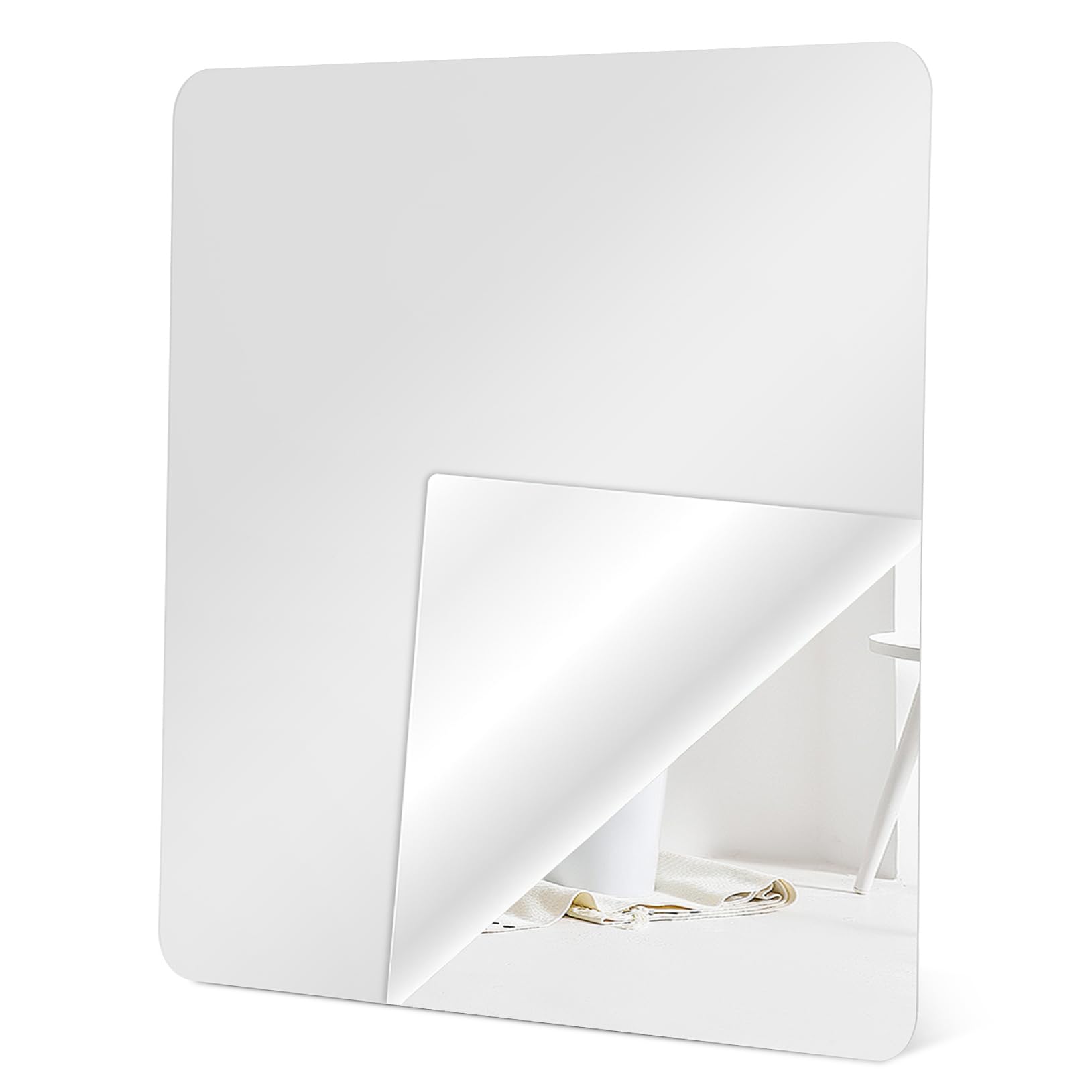 Miroir incassable 40x40cm Amosfun autocollant mural