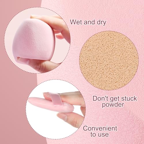 RT 14 Stück make up Schwamm, Blender-Schwämme für Flüssigkeit,schminkschwamm, Creme und Puder, Puder puff für Foundation, Puderquaste, Gesicht, Dreieck, Gesicht, Make-up, Puder, Puder, Puder, Gesicht