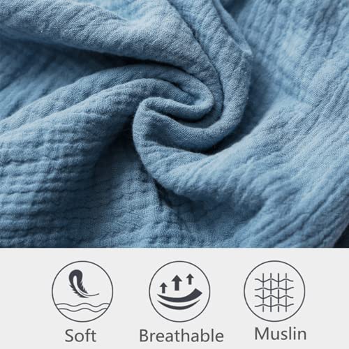 Image of insular Baby Lovey Blanket for Boys and Girls, Organic Cotton Muslin Security Blanket for Babies, Soft Breathable Lovie Soothing Towel for Newborn and Infant, Star&Moon(Pink)