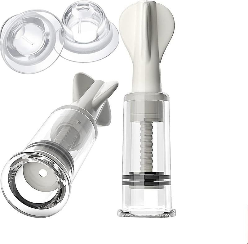 Image of Inverted Nipple Corrector for Breastfeeding, Latch Assist Tool for Flat & Inverted Nipples, Nursing Mom Breastfeeding Support Device - 4 Pack
