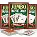 Giant 5 x 7 Inch Playing Cards - (Pack of 3 Decks) Full Big Decks of Jumbo Poker Index Playing Card Set, Each Deck is Perfect for Casino Theme Game Night and Magic Party Supplies