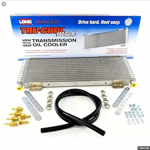 Tru-Cool Max LPD4739 4739 40 000 GVW Low Pressure Drop Transmission Oil Cooler with Thermal Bypass