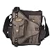 Men Shoulder Bag, Innturt Canvas Messenger Bag, Sling Bag - Crossbody Bag Black