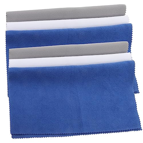 Milisten 6pcs Cleaning Cloth Piano Cleaning Products Microfibre Cleaning Towels Polishing Cloths for Musical Instruments Thick Microfibre Cloth Dust Cloths Guitar Cleaning Superfine Fiber