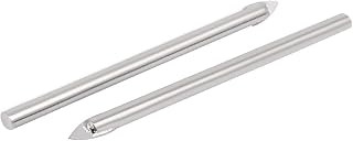 New Lon0167 4mm Tip Featured 65mm Length Round reliable efficacy drill hole Triangle Head Glass Tile Drill Bit 2pcs(id:db9 b4 1f 5ec)