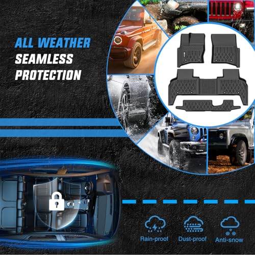 Image of Nilight TPE Floor Mats for Land Rover Defender 110