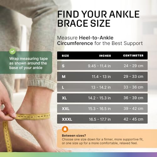 Modvel Ankle Brace for Women & Men - Compression Ankle Sleeve & Foot Brace, Right Left Ankle Support for Sprained Ankle, Achilles Tendonitis, Plantar Fasciitis Relief, Running Basketball Soccer - Thumbnail 3
