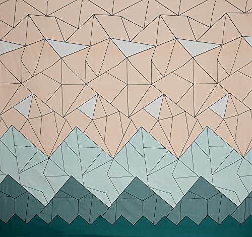 Image of Microfiber Fitzy 280 TC Fitted bedsheet Single Size, Elastic bedsheet,36x78 inches + 10 inches Drop, with 1 Pillow Cover (Diamond Blue Check, 36 inch x 78 inch)