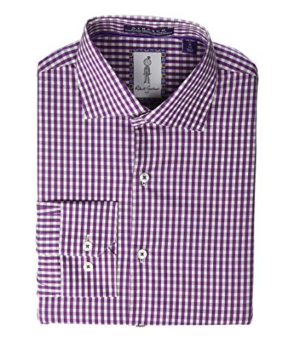 Robert Graham Kenley Long Sleeve Dress Shirt Pink 15 (SM)