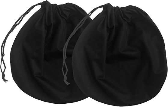 2pcs Motorcycle Helmet Bag, Lightweight Ski Bag Hockey Bags with Drawstring Helmet Storage Carrying Bags for Sport Riding Travel