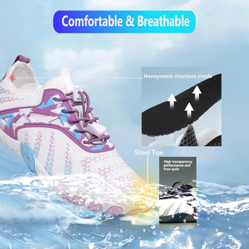 Image of Hike Barefoot Shoes Women Men Pro Water Footwear Wide Toe Box Non-Slip Unisex Athletic Outdoor Running Shoes