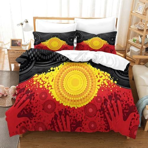 Housse de couette 3d parure de lit gothique microfibre hypoallergique double - 3