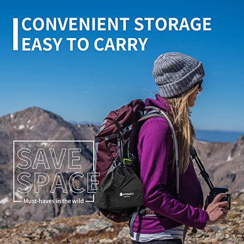 Afranti Aluminum Mess Tin Camping Bento Box Military Camping Cookware Kit Lunch Container Steaming Rack Set With Storage Bag For Picnic Hiking Fishing Cooking Outdoor 27Oz/800Ml #TOP4