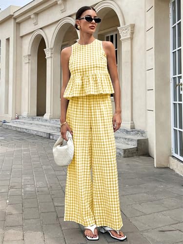 Ensemble de salon de vacances pour femme look décontracté chic en haut et pantalon