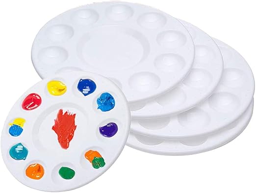 Artis Decor - Palette de peintre ronde - Blanc
