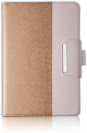 Thankscase Case Compatible for iPad Pro 9.7, Rotating Case Stand Cover for iPad Pro 9.7 with Wallet Pocket with Hand Strap with Auto Sleep/Wake for iPad Pro 9.7 (Gold)