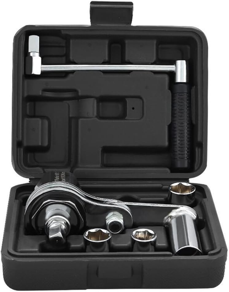 Torque Multiplier Wrench Set Lug Remover Heavy Duty Labor-Saving Disassembly Tool with 17mm/19mm/21mm Sockets