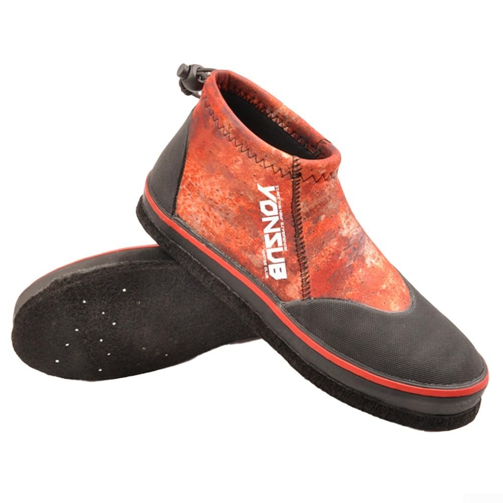 Zapatos de pesca de neopreno para hombre y mujer, fieltro de 3 mm, botas de roca, tachuelas de acero, equipo de caza, tallas del Reino Unido