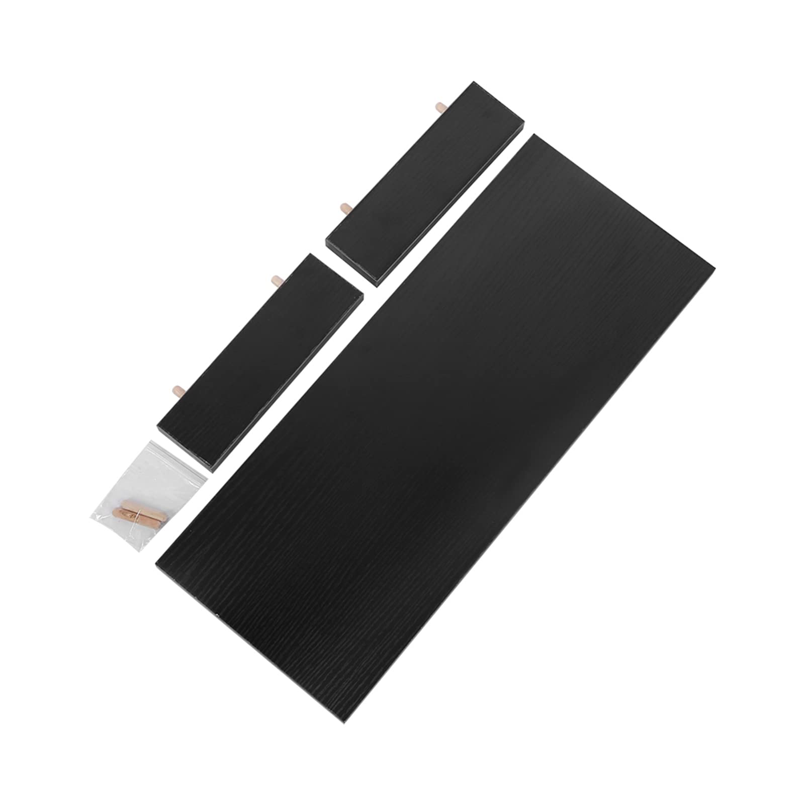 Ejoyous Supporto Rialzato per Monitor in Legno, Scaffale Organizer da Tavolo Salvaspazio, Multifunzione per PC Laptop Stampante Notebook LCD LED, Nero